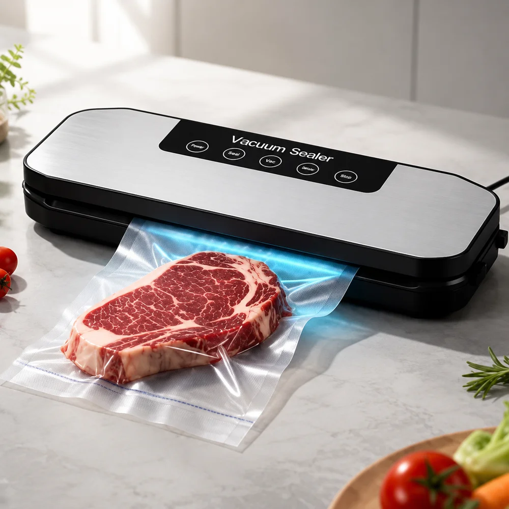 Вакууматор для продуктов sealing machine AND LY-1203 / Вакуумный упаковщик 400 Вт с сенсорным управлением 30см
