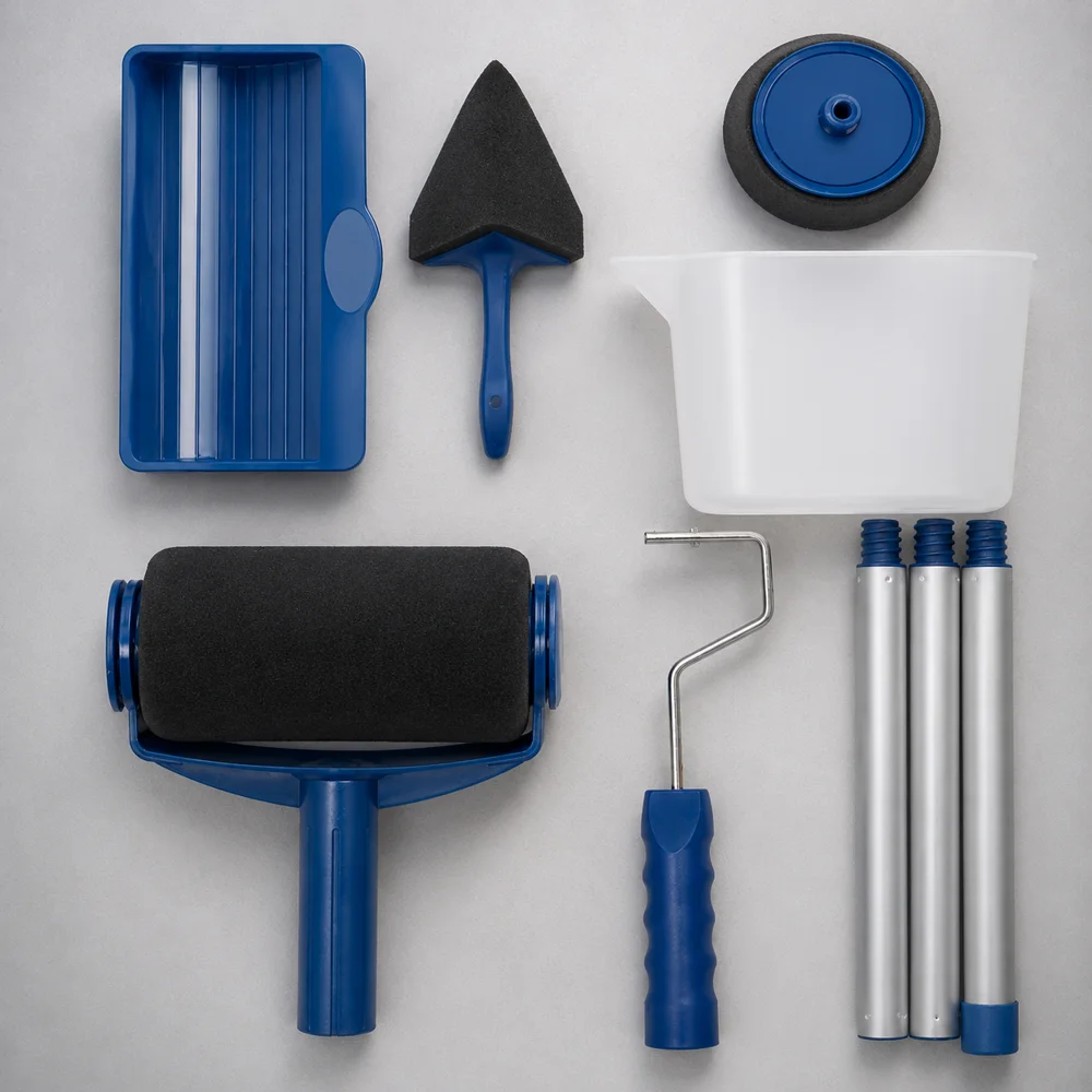 Комплект малярных валиков Paint Roller с резервуаром для краски 7 предметов